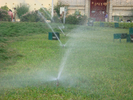 Sprinklers for lawn grass